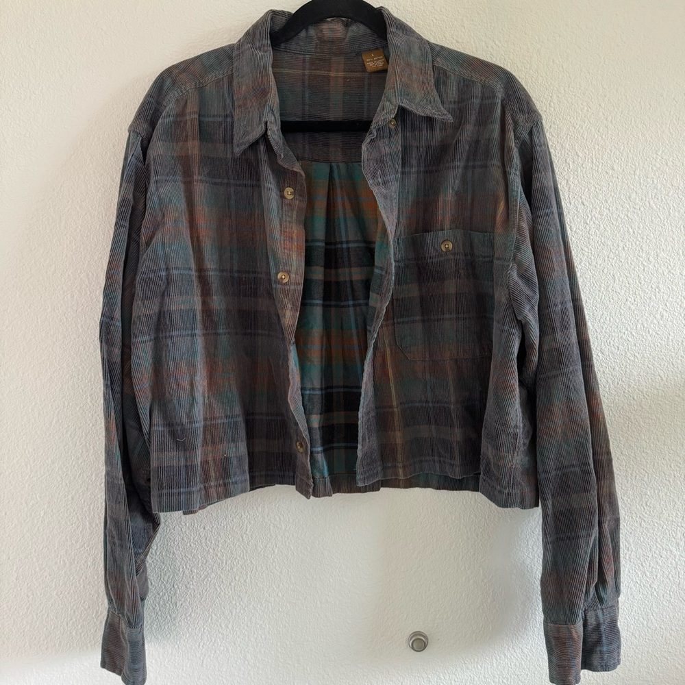 Vintage Cropped Flannel